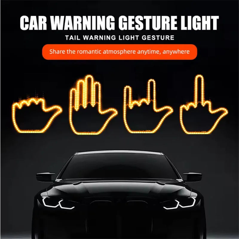 GlowHand LED Car Gesture Light