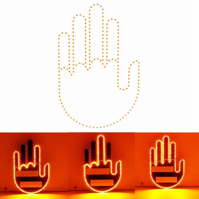 GlowHand LED Car Gesture Light