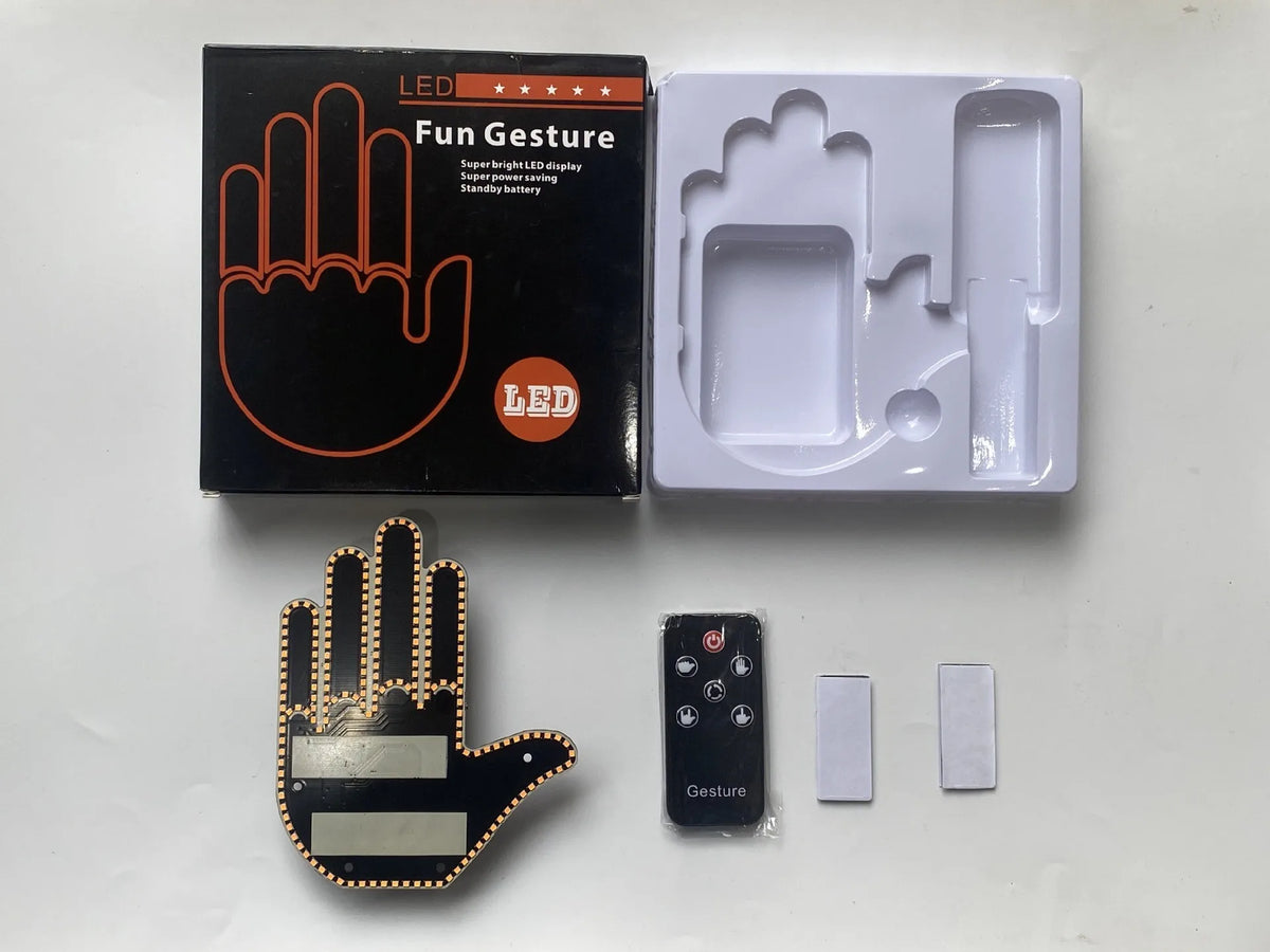 GlowHand LED Car Gesture Light